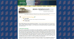 Desktop Screenshot of irish-criminology.com